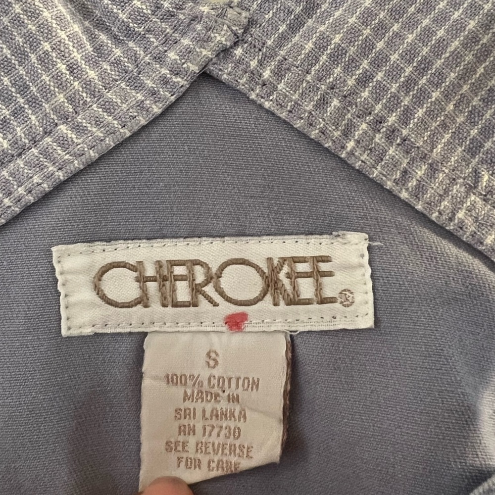 Cherokee 90s vintage periwinkle purple shorteralls in size small - Picture 2 of 4